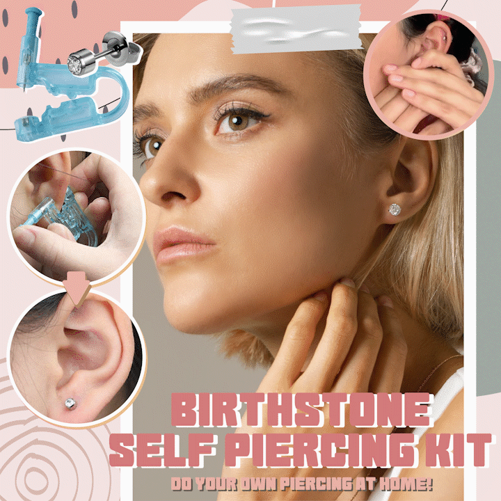 Birthstone Self Piercing Kit