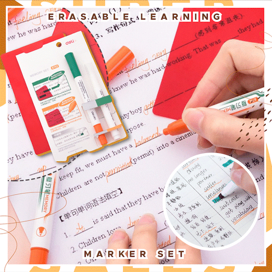 Erasable Learning Marker Set