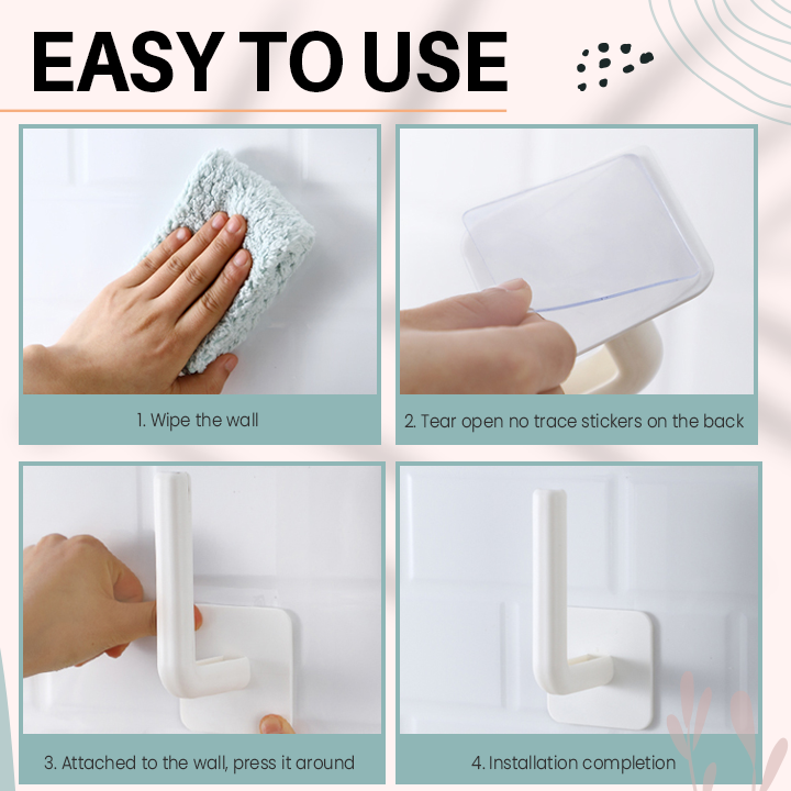 Multi-Purpose Nano Adhesive Hooks (2 Pairs)