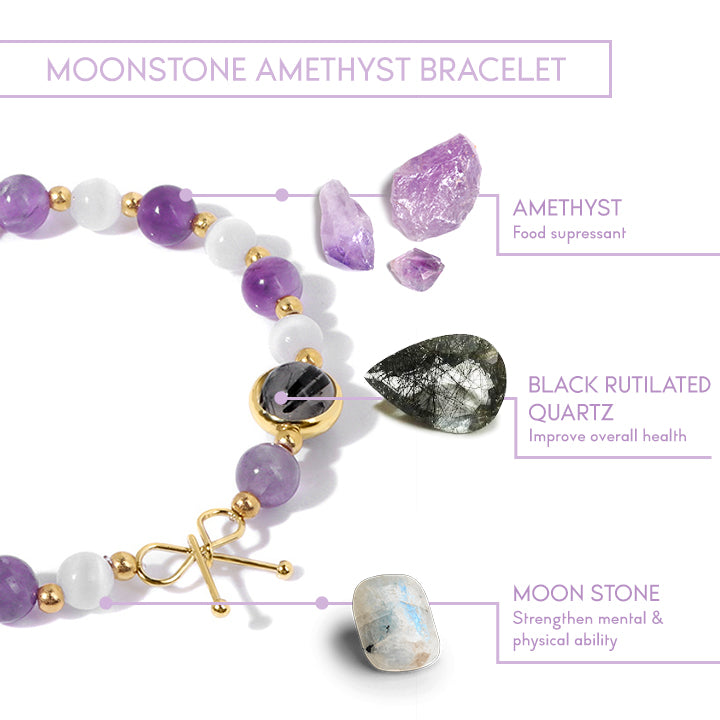 BodySlim™ Moonstone Amethyst Bracelet