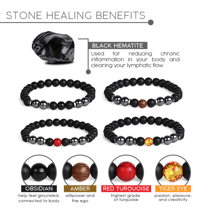 LymphDetox™ Magnetic Obsidian Anklet