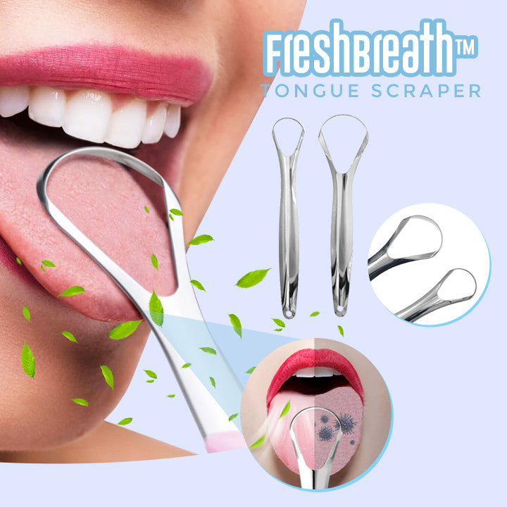 FreshBreath™ Tongue Scraper (2pcs)