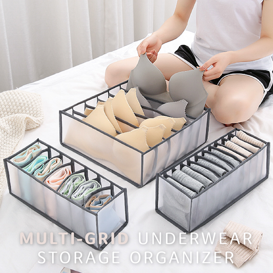 Multi-grid Underwear Storage Organizer
