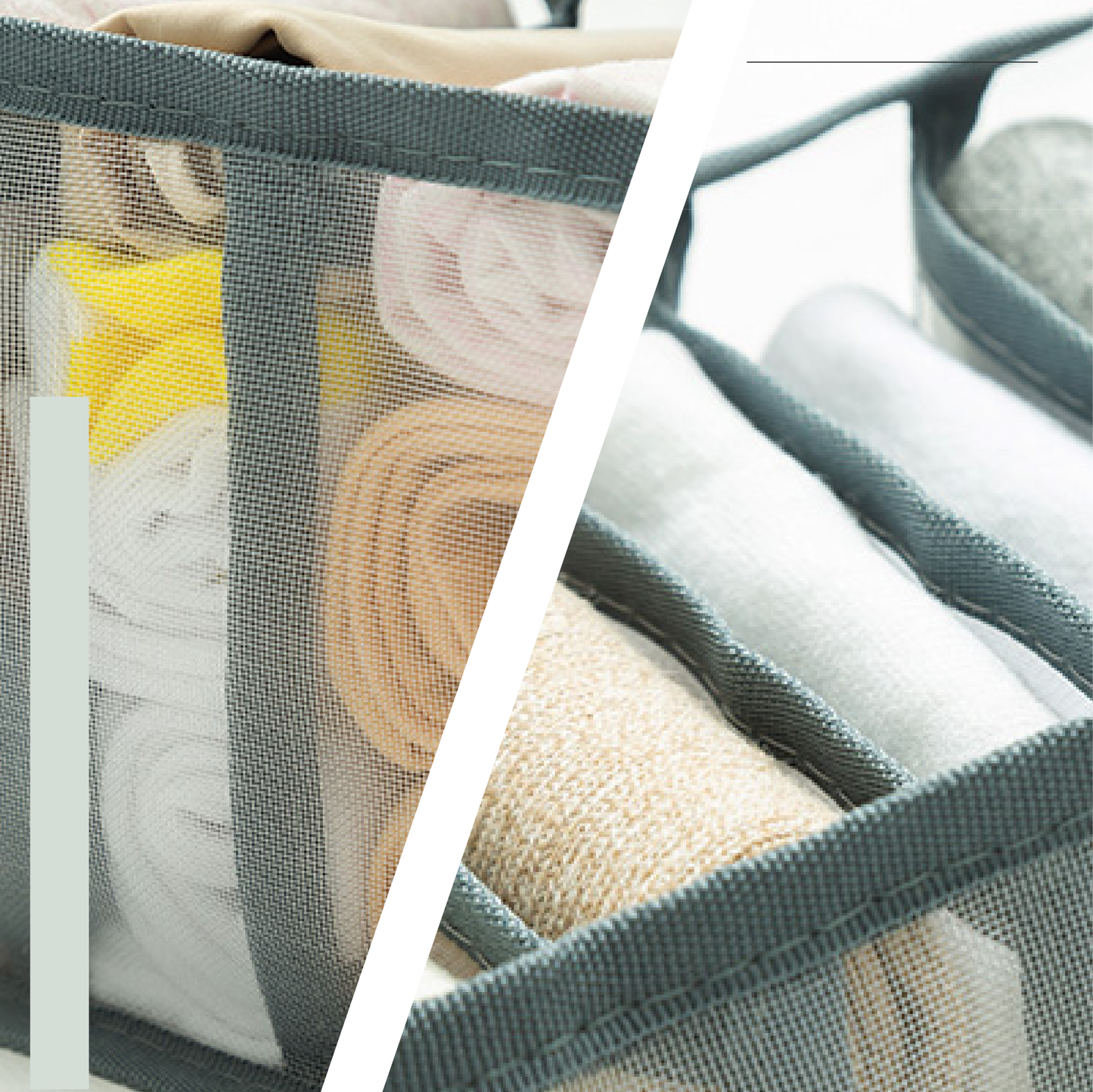 Multi-grid Underwear Storage Organizer